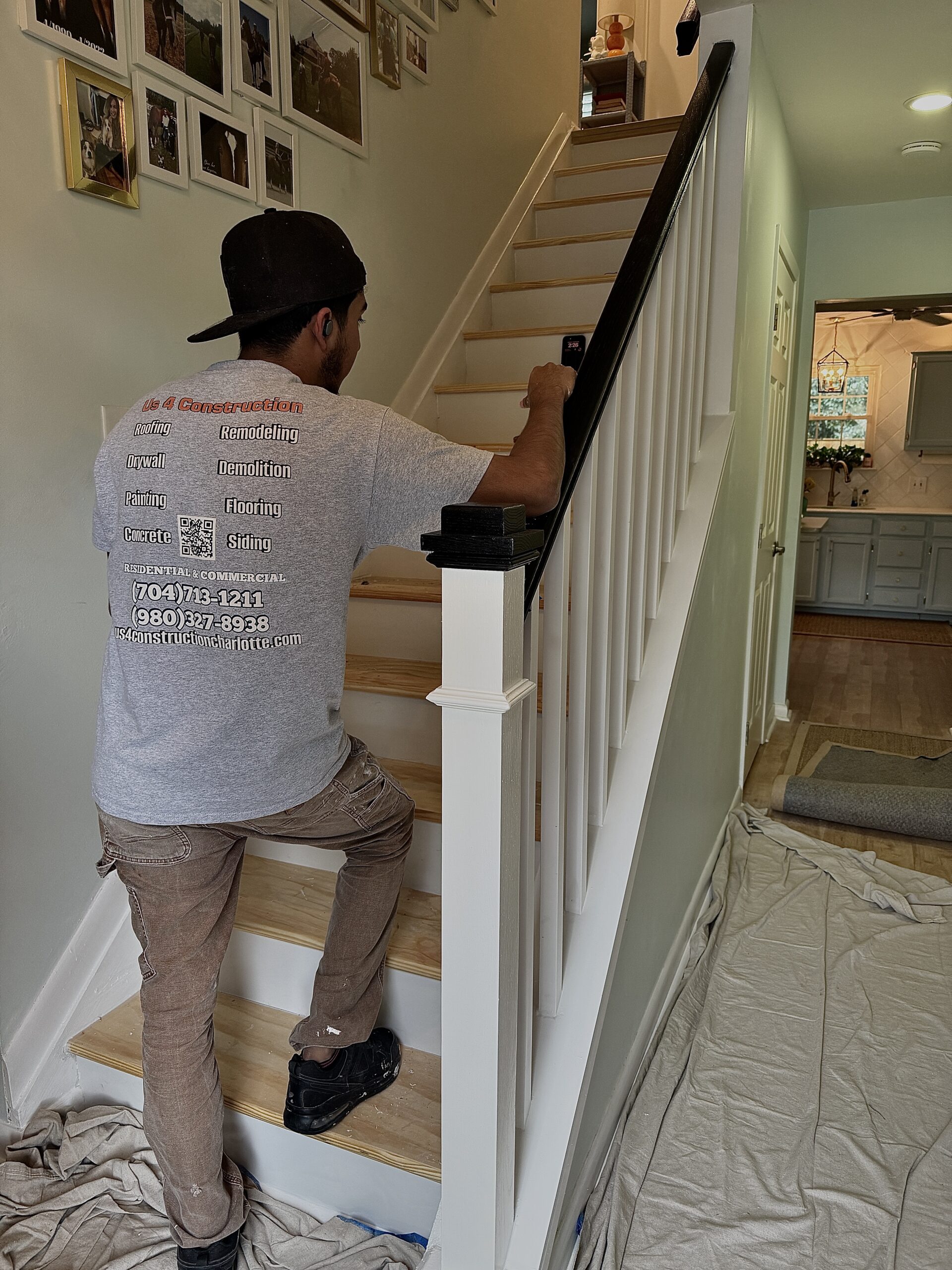 Staircase Remodeling Charlotte 1 IMG_9149