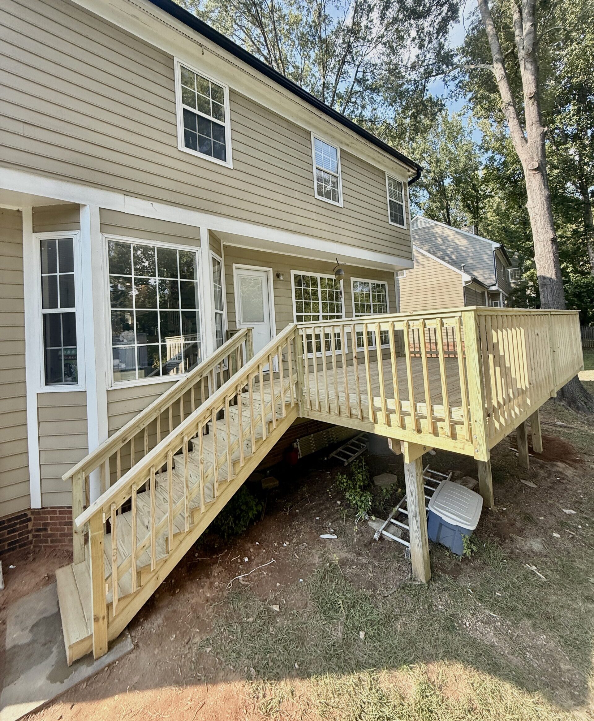 Kannapolis deck stained 1 deck remodeling 13